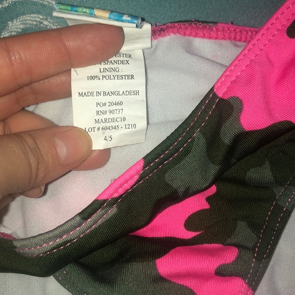 Pink army Bikini Two piece 4T/5T - Picture 2 of 3